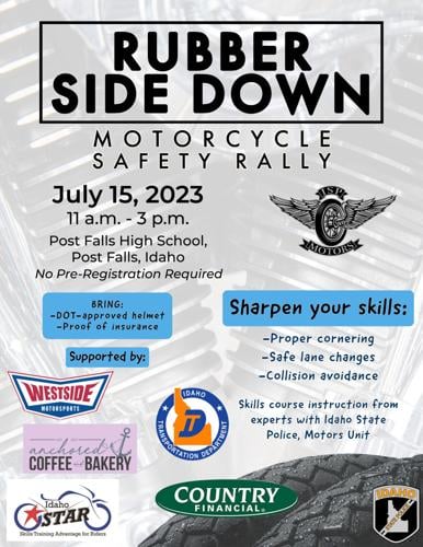 Idaho State Police hosts rubber side down to promote motorcycle safety