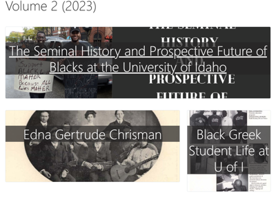 University of Idaho Black History