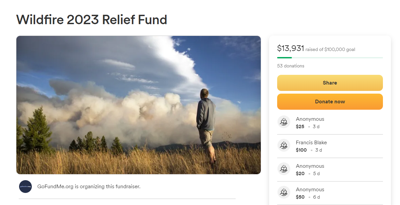 GoFundMe has created 2023 wildfire relief fund for Washington